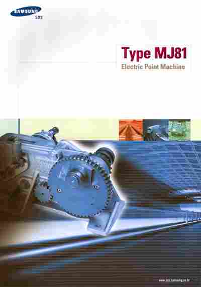 Буклет Samsung SDS Type MJ81 Electric Point Machine, 55-1598, Баград.рф